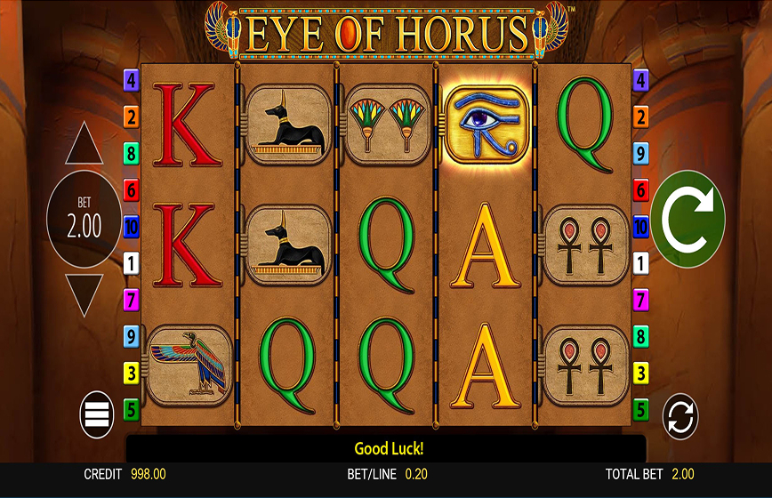 Eye Of Horus Slot Review and Demo Play